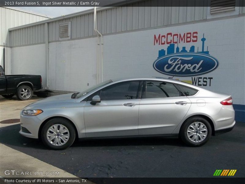 Ingot Silver Metallic / Earth Gray 2013 Ford Fusion S
