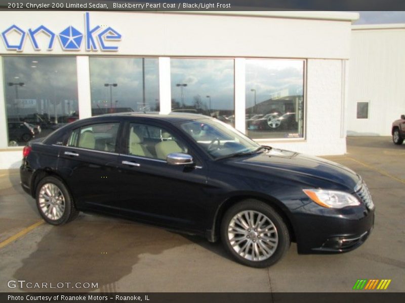 Blackberry Pearl Coat / Black/Light Frost 2012 Chrysler 200 Limited Sedan
