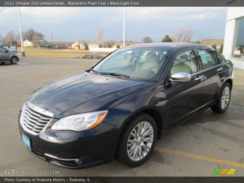 Blackberry Pearl Coat / Black/Light Frost 2012 Chrysler 200 Limited Sedan
