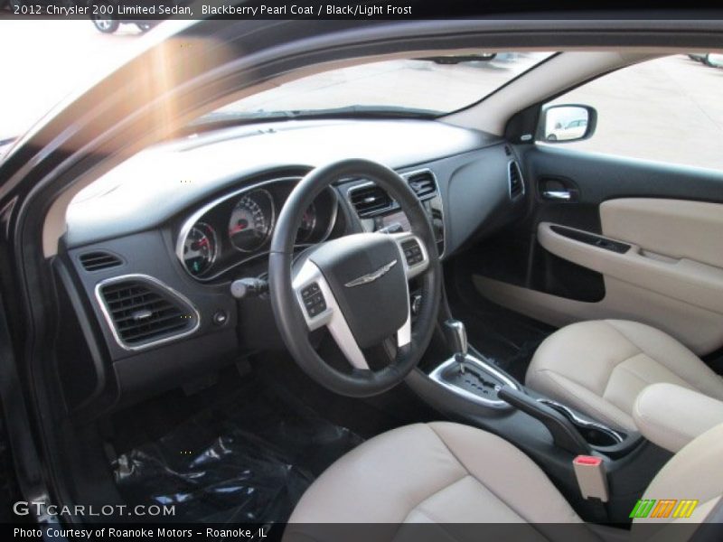 Black/Light Frost Interior - 2012 200 Limited Sedan 