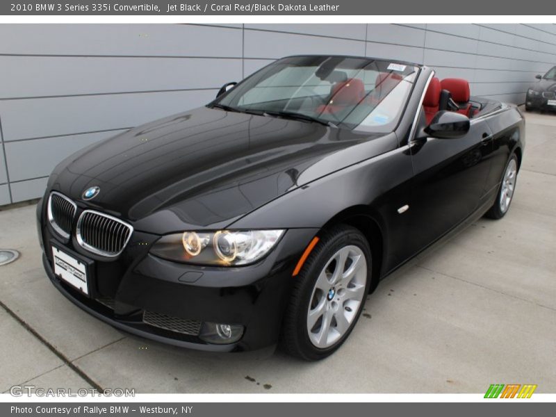 Jet Black / Coral Red/Black Dakota Leather 2010 BMW 3 Series 335i Convertible