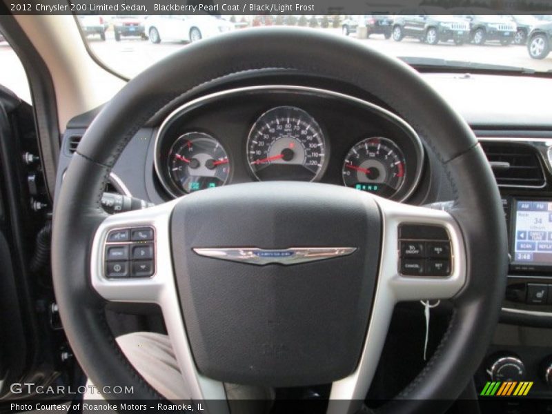 Blackberry Pearl Coat / Black/Light Frost 2012 Chrysler 200 Limited Sedan