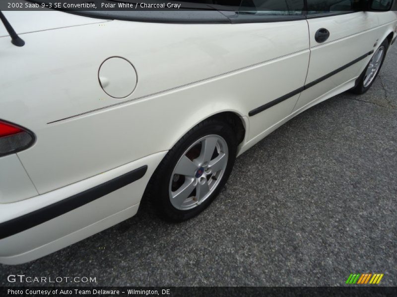 Polar White / Charcoal Gray 2002 Saab 9-3 SE Convertible