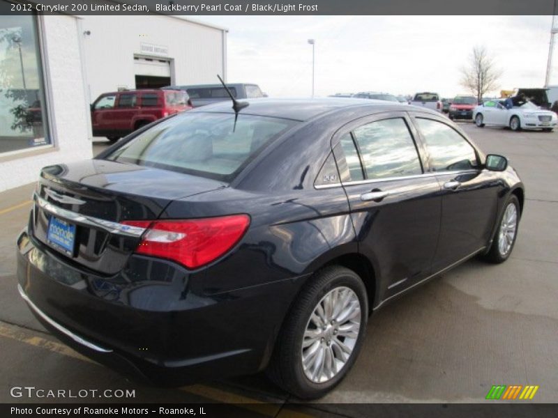 Blackberry Pearl Coat / Black/Light Frost 2012 Chrysler 200 Limited Sedan