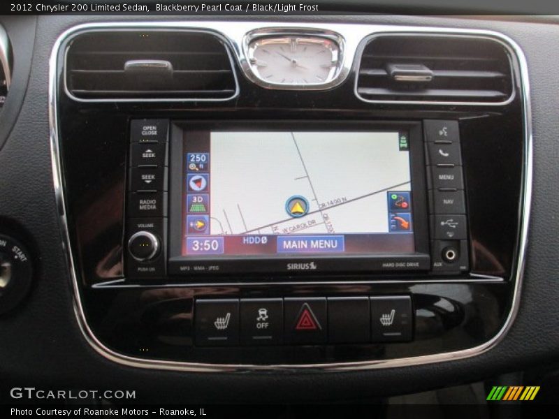 Blackberry Pearl Coat / Black/Light Frost 2012 Chrysler 200 Limited Sedan