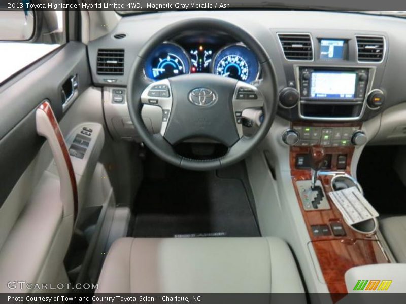 Magnetic Gray Metallic / Ash 2013 Toyota Highlander Hybrid Limited 4WD