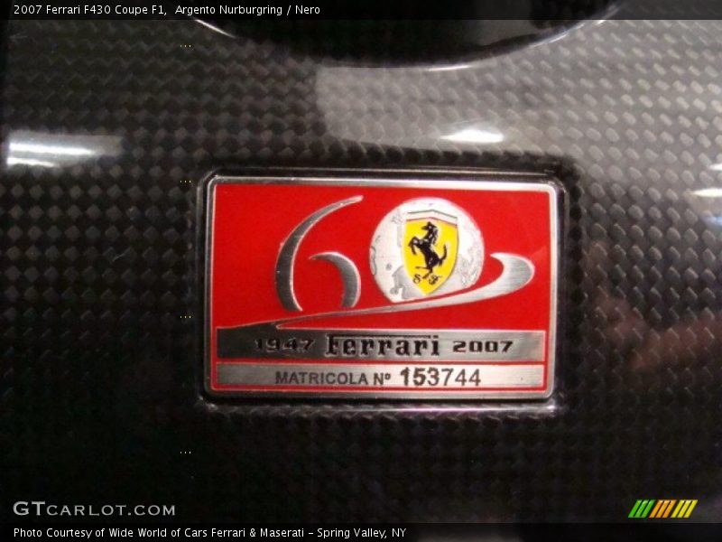 Argento Nurburgring / Nero 2007 Ferrari F430 Coupe F1