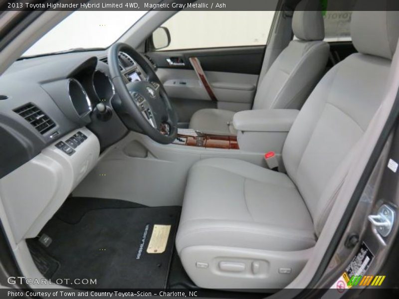 Magnetic Gray Metallic / Ash 2013 Toyota Highlander Hybrid Limited 4WD