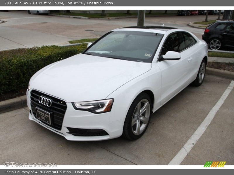 Ibis White / Chestnut Brown 2013 Audi A5 2.0T quattro Coupe
