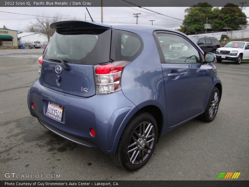 Pacific Blue Metallic / Dark Gray 2012 Scion iQ