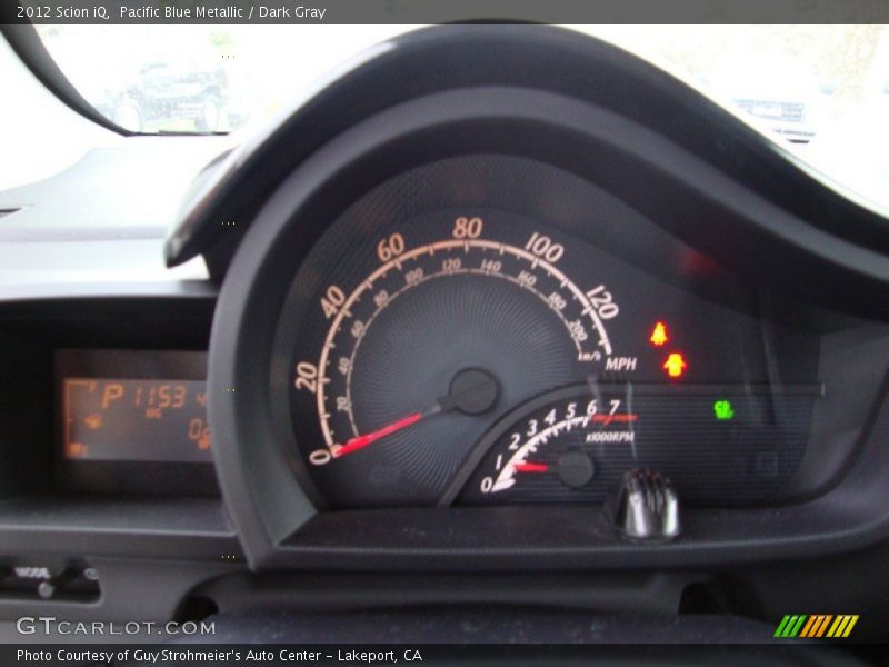 Pacific Blue Metallic / Dark Gray 2012 Scion iQ