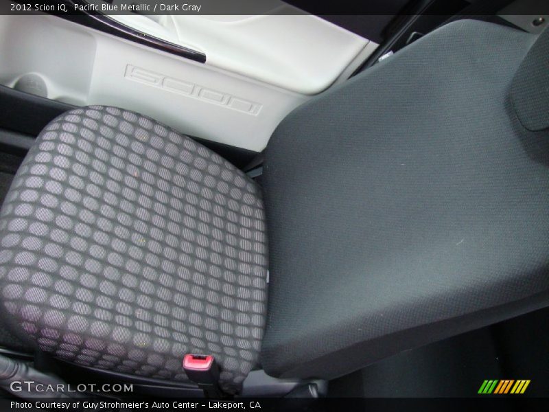 Pacific Blue Metallic / Dark Gray 2012 Scion iQ