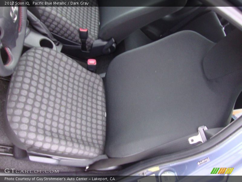 Pacific Blue Metallic / Dark Gray 2012 Scion iQ