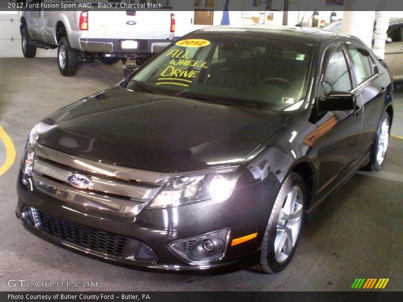 Black / Charcoal Black 2012 Ford Fusion Sport AWD