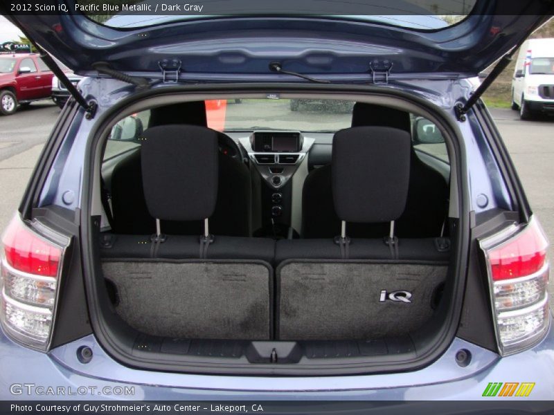 Pacific Blue Metallic / Dark Gray 2012 Scion iQ