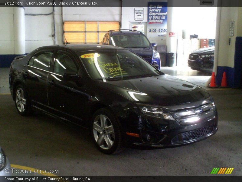 Black / Charcoal Black 2012 Ford Fusion Sport AWD