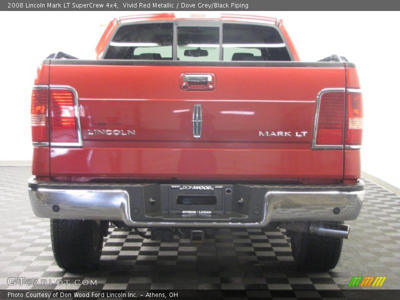 Vivid Red Metallic / Dove Grey/Black Piping 2008 Lincoln Mark LT SuperCrew 4x4