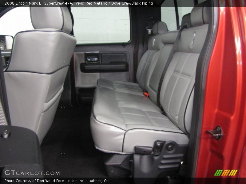 Vivid Red Metallic / Dove Grey/Black Piping 2008 Lincoln Mark LT SuperCrew 4x4