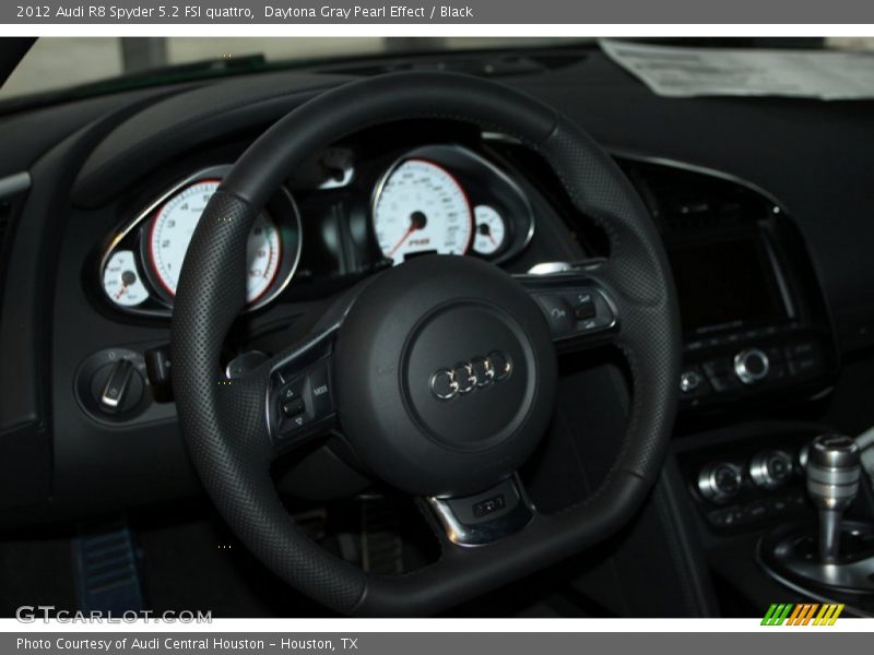 Daytona Gray Pearl Effect / Black 2012 Audi R8 Spyder 5.2 FSI quattro