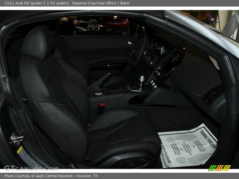 Daytona Gray Pearl Effect / Black 2012 Audi R8 Spyder 5.2 FSI quattro