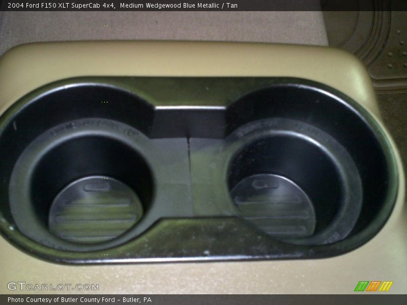 Medium Wedgewood Blue Metallic / Tan 2004 Ford F150 XLT SuperCab 4x4