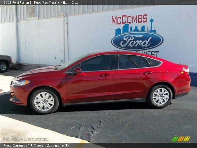 Ruby Red Metallic / Earth Gray 2013 Ford Fusion S