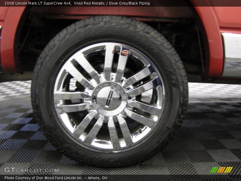 Vivid Red Metallic / Dove Grey/Black Piping 2008 Lincoln Mark LT SuperCrew 4x4