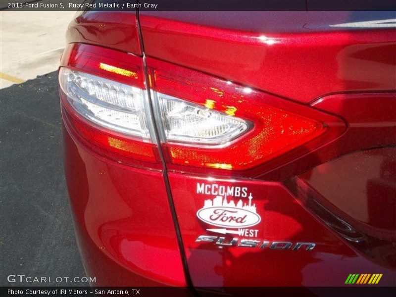 Ruby Red Metallic / Earth Gray 2013 Ford Fusion S
