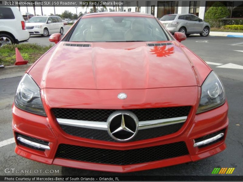 Mars Red / Sahara Beige 2012 Mercedes-Benz SLK 350 Roadster