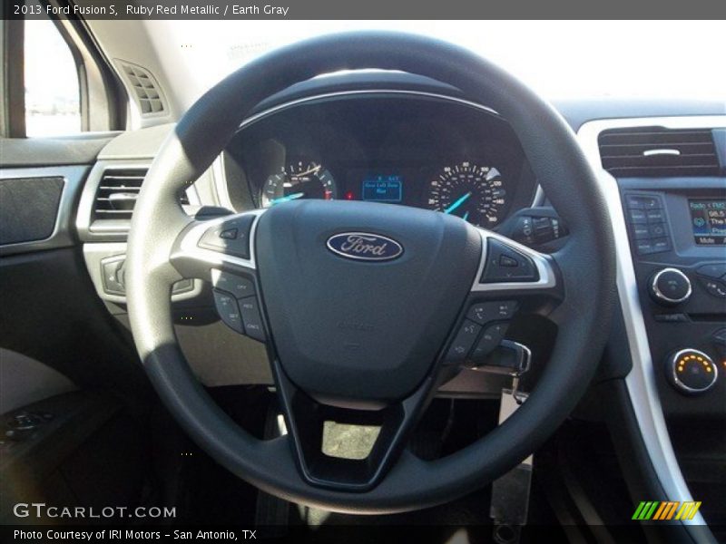 Ruby Red Metallic / Earth Gray 2013 Ford Fusion S
