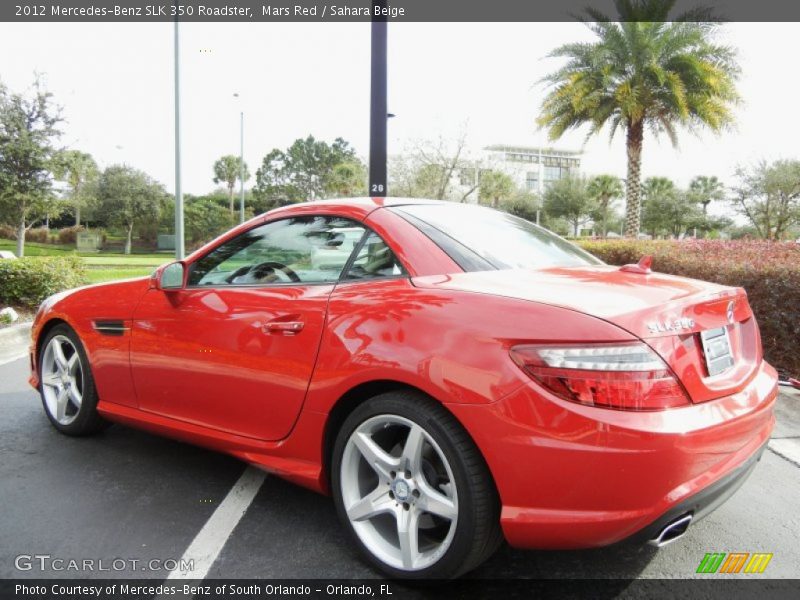 Mars Red / Sahara Beige 2012 Mercedes-Benz SLK 350 Roadster