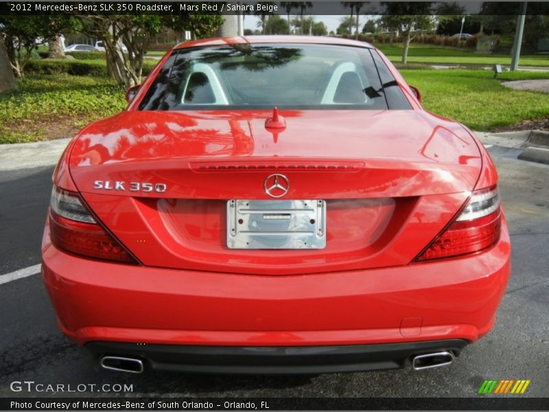 Mars Red / Sahara Beige 2012 Mercedes-Benz SLK 350 Roadster