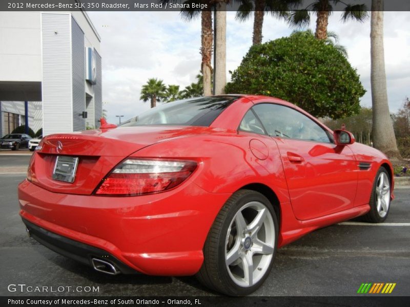 Mars Red / Sahara Beige 2012 Mercedes-Benz SLK 350 Roadster