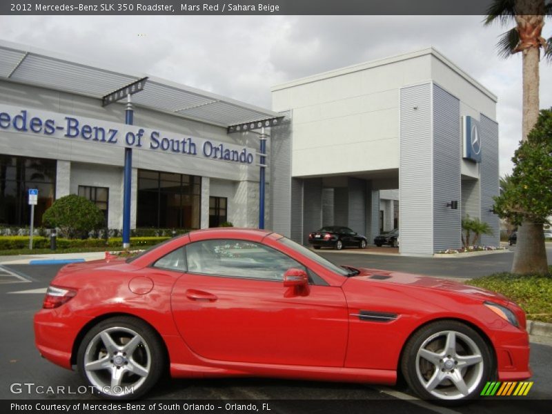 Mars Red / Sahara Beige 2012 Mercedes-Benz SLK 350 Roadster