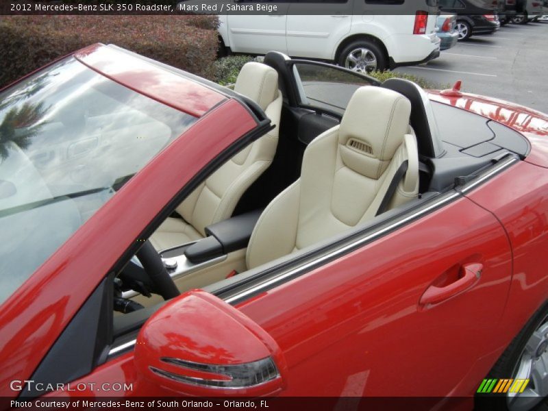 Mars Red / Sahara Beige 2012 Mercedes-Benz SLK 350 Roadster