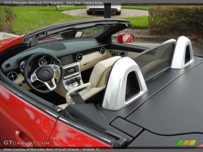 Mars Red / Sahara Beige 2012 Mercedes-Benz SLK 350 Roadster