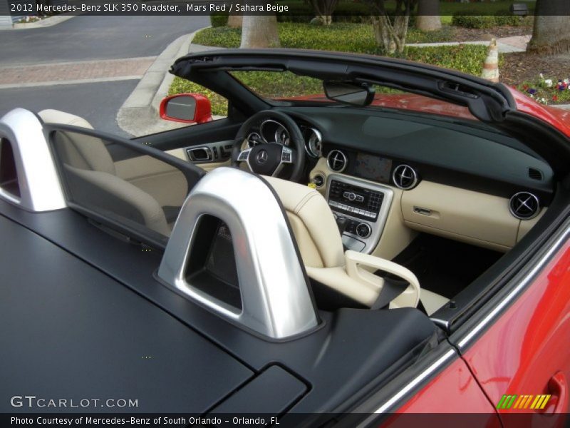 Mars Red / Sahara Beige 2012 Mercedes-Benz SLK 350 Roadster