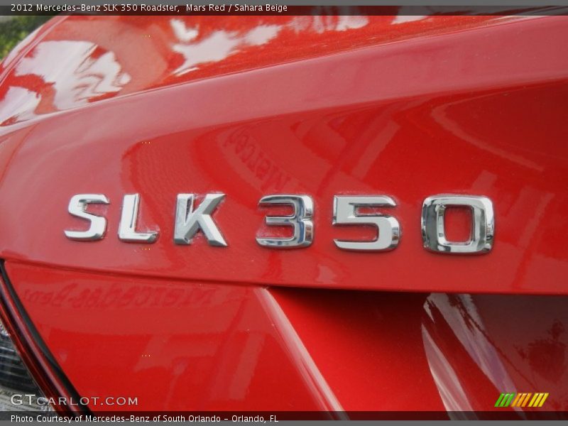 Mars Red / Sahara Beige 2012 Mercedes-Benz SLK 350 Roadster
