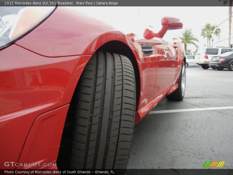 Mars Red / Sahara Beige 2012 Mercedes-Benz SLK 350 Roadster
