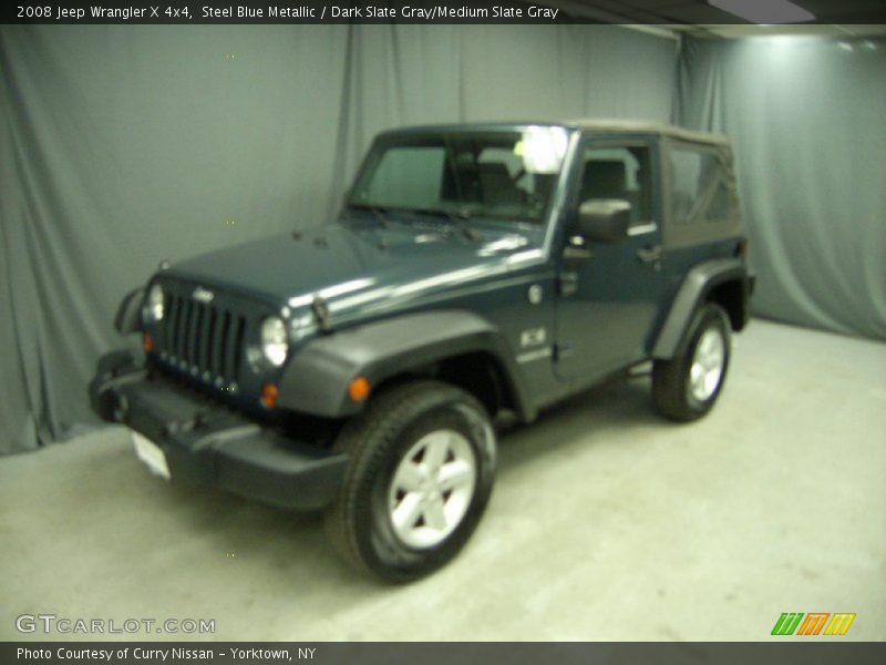 Steel Blue Metallic / Dark Slate Gray/Medium Slate Gray 2008 Jeep Wrangler X 4x4