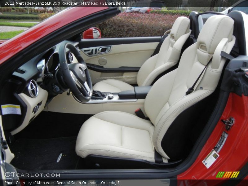 Mars Red / Sahara Beige 2012 Mercedes-Benz SLK 350 Roadster