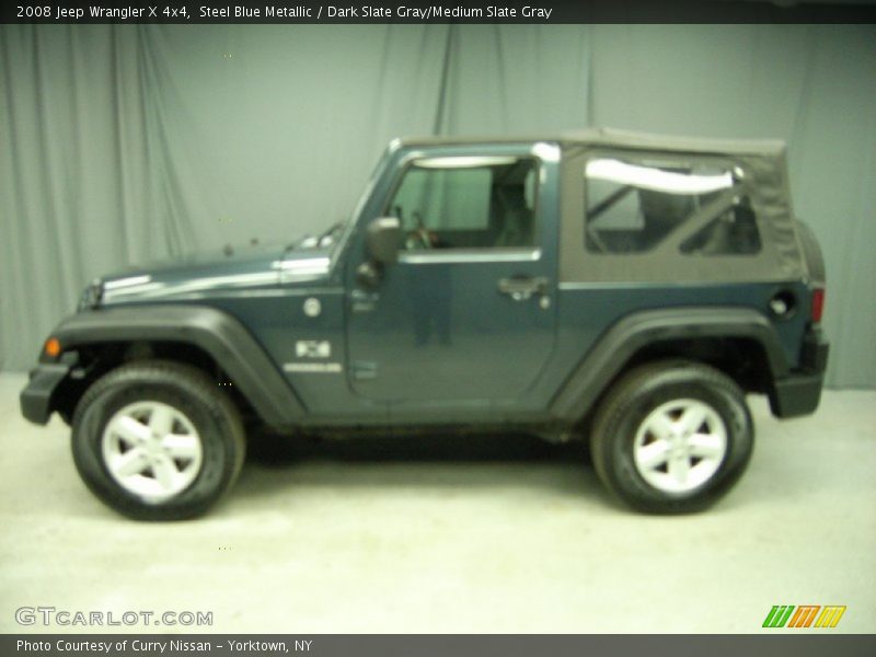 Steel Blue Metallic / Dark Slate Gray/Medium Slate Gray 2008 Jeep Wrangler X 4x4