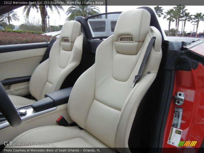 Mars Red / Sahara Beige 2012 Mercedes-Benz SLK 350 Roadster