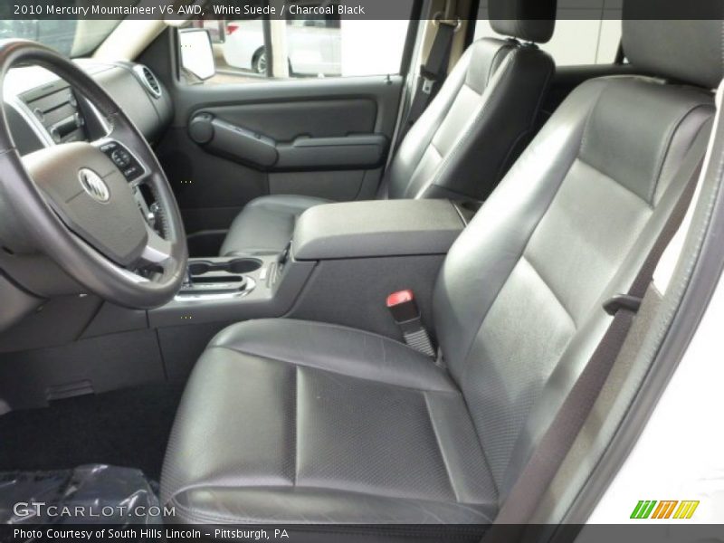 White Suede / Charcoal Black 2010 Mercury Mountaineer V6 AWD