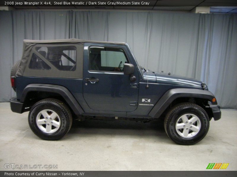 Steel Blue Metallic / Dark Slate Gray/Medium Slate Gray 2008 Jeep Wrangler X 4x4