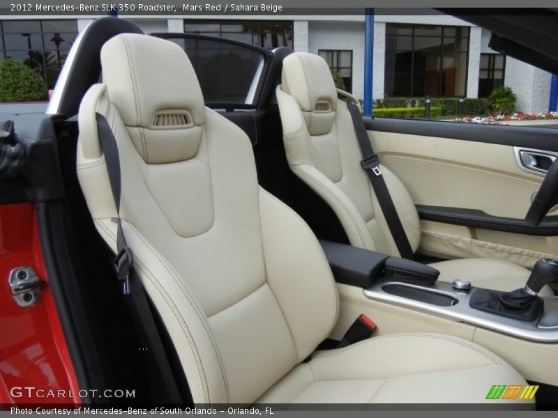 Mars Red / Sahara Beige 2012 Mercedes-Benz SLK 350 Roadster