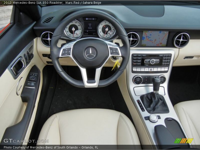 Mars Red / Sahara Beige 2012 Mercedes-Benz SLK 350 Roadster