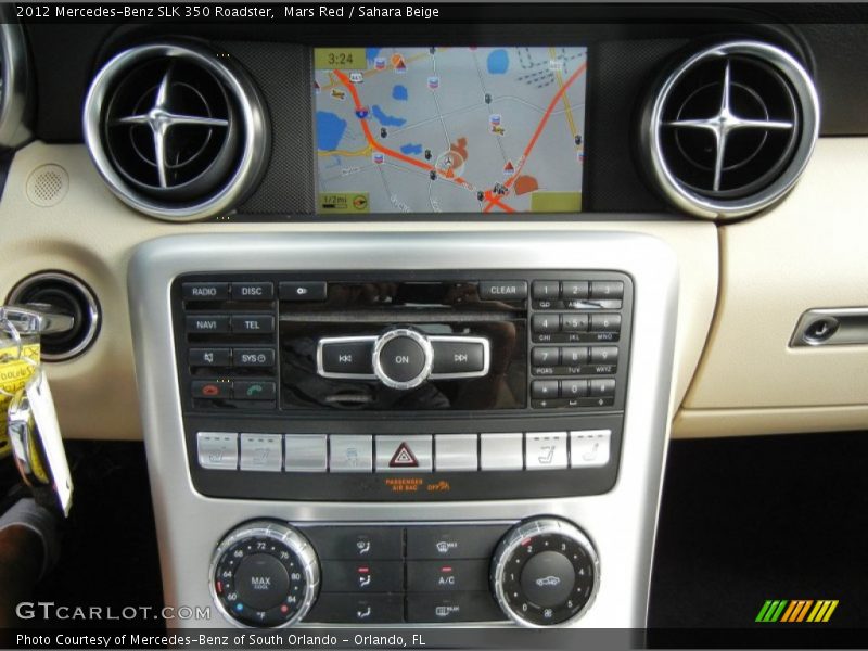 Mars Red / Sahara Beige 2012 Mercedes-Benz SLK 350 Roadster