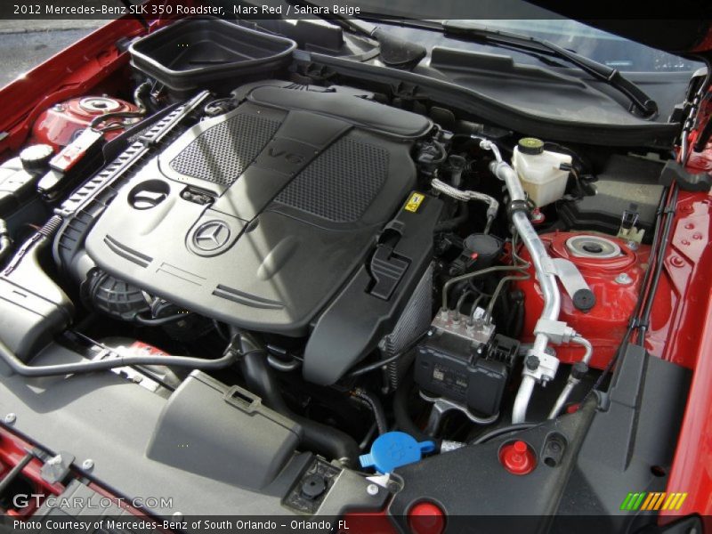 Mars Red / Sahara Beige 2012 Mercedes-Benz SLK 350 Roadster
