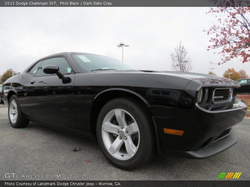 Pitch Black / Dark Slate Gray 2013 Dodge Challenger SXT